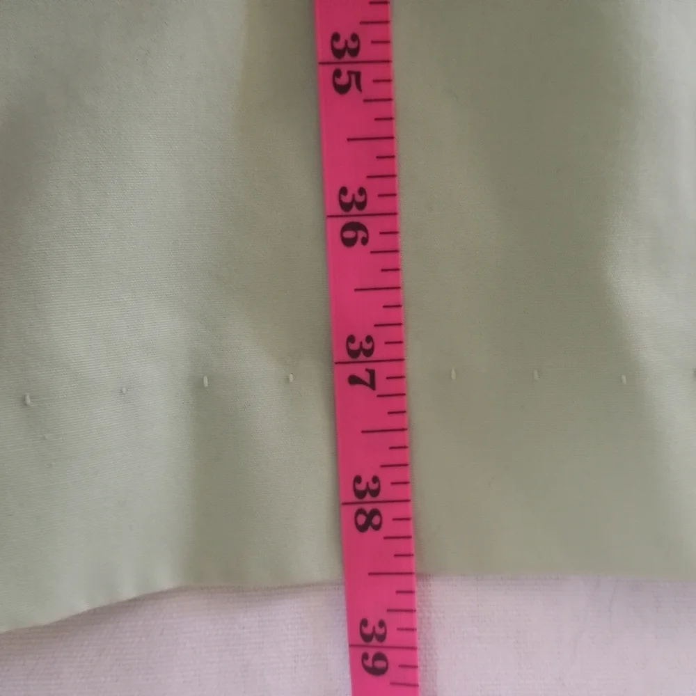 Vintage Sears Pastel Green Double Breasted Trench Coat Zip Out Furry Lining M L - Picture 9 of 9